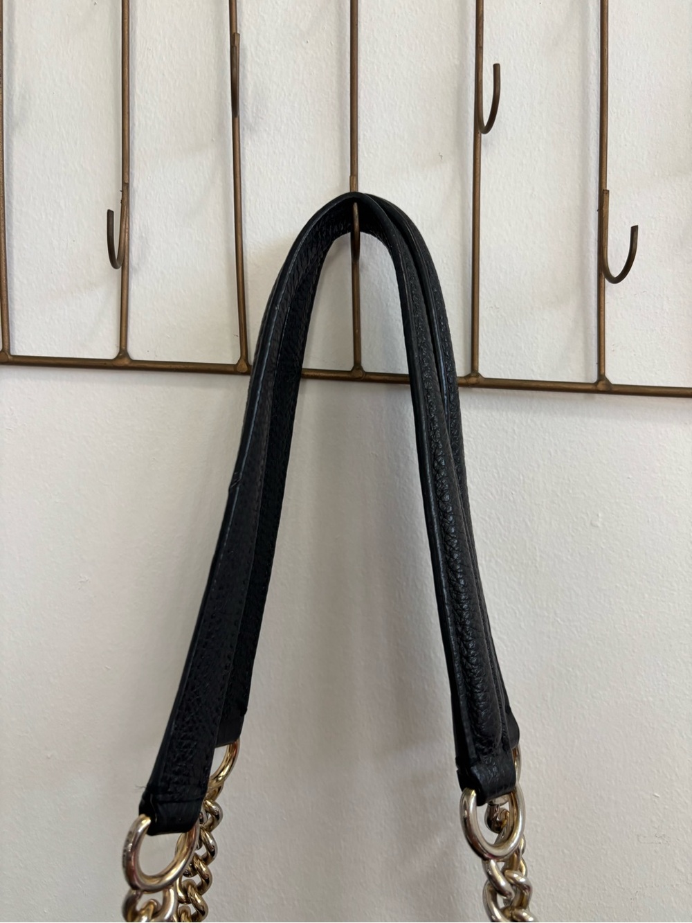 Coach Brooke Chain Carryall Black Pebble Leather (F37796) - Picture 6 of 16